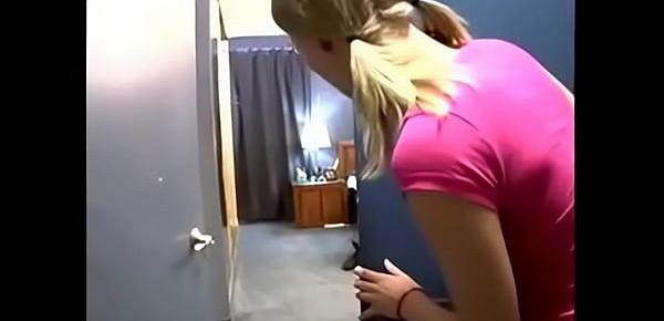  Hailey Young and Leah Wild Babysitter caught in FFM threesome